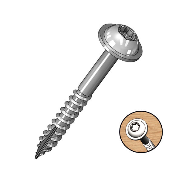 Milescraft | Pocket Screws Coarse 1" 100pc 32mm Zinc Coated