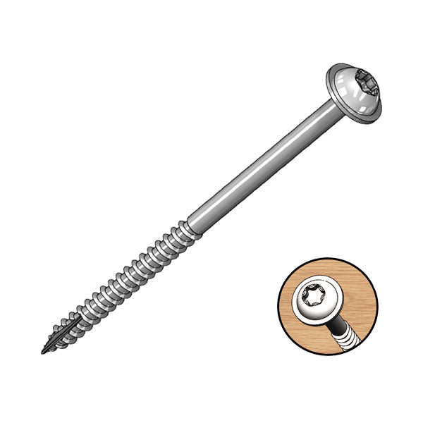 Milescraft | Pocket Screws Coarse 2" 50pc 64mm Zinc Coated