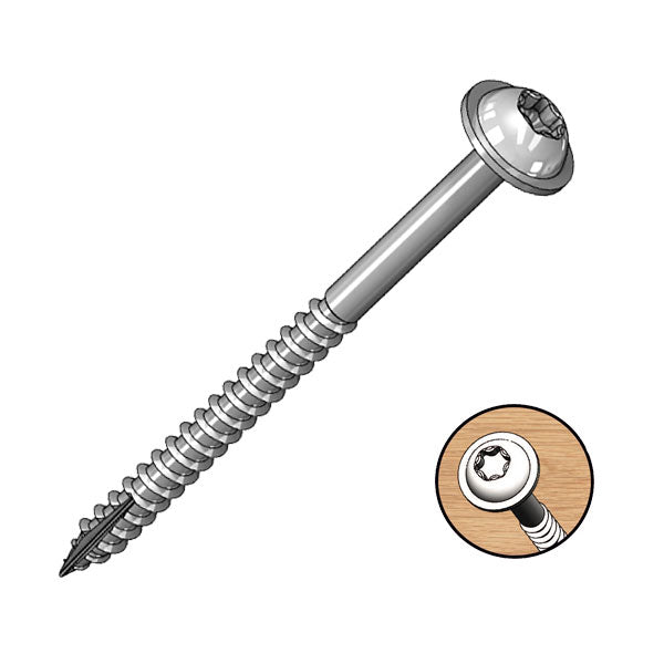 Milescraft | Pocket Screws Coarse 2" 50pc 51mm Zinc Coated