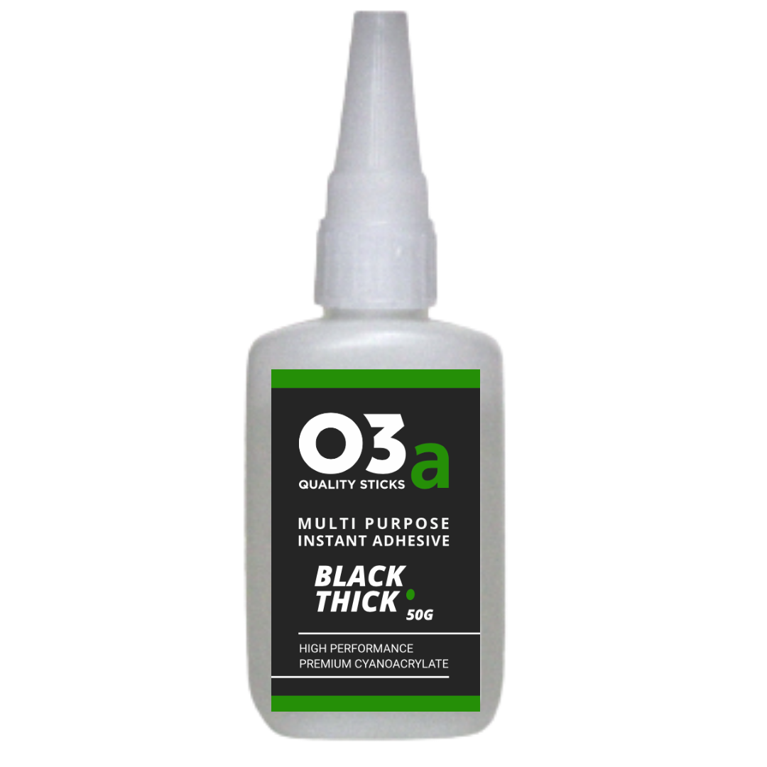 Buy O3a Cyanoacrylate Adhesive, Black, Thick, 50g from Power Tool Services - Image 1 | Best Price