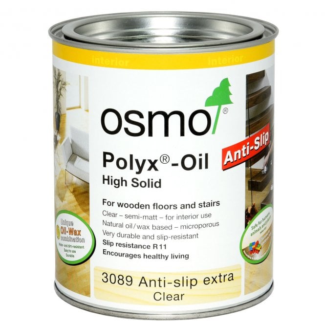 Buy OSMO PolyX-Oil, 3089, Anti-Slip, Clear Satin (R11), 750ml from Power Tool Services - Image 1 | Best Price