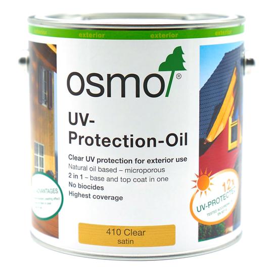Buy OSMO UV-Protection-Oil, 410, Clear, Satin , w/o Film Protection from Power Tool Services - Image 1 | Best Price
