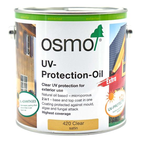 Buy OSMO UV-Protection-Oil-EXTRA, 420, Clear, Satin, with Film Protection from Power Tool Services - Image 1 | Best Price
