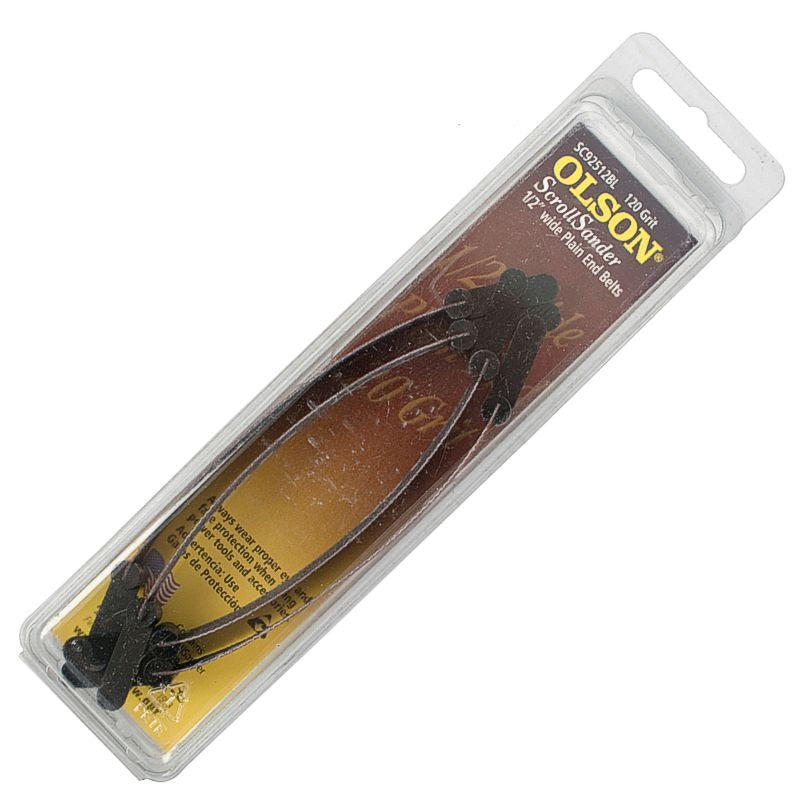 Olson Scroll Saw Sander 5' 125mm X 1/2' 120g Plain End 4pc SSB92512BL Power Tool Services