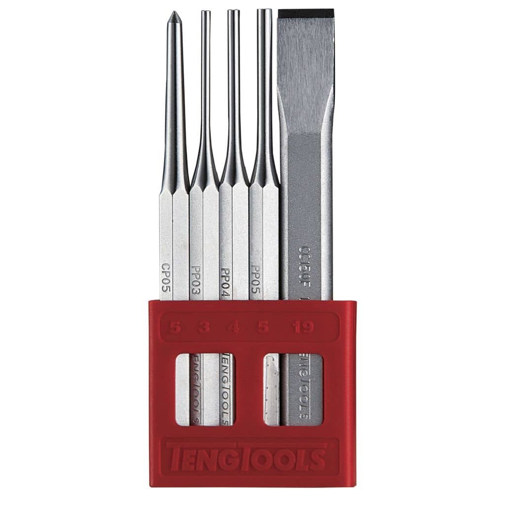 Buy Teng Tools 5PC Punch/Chisel Set from Power Tool Services - Image 1 | Best Price