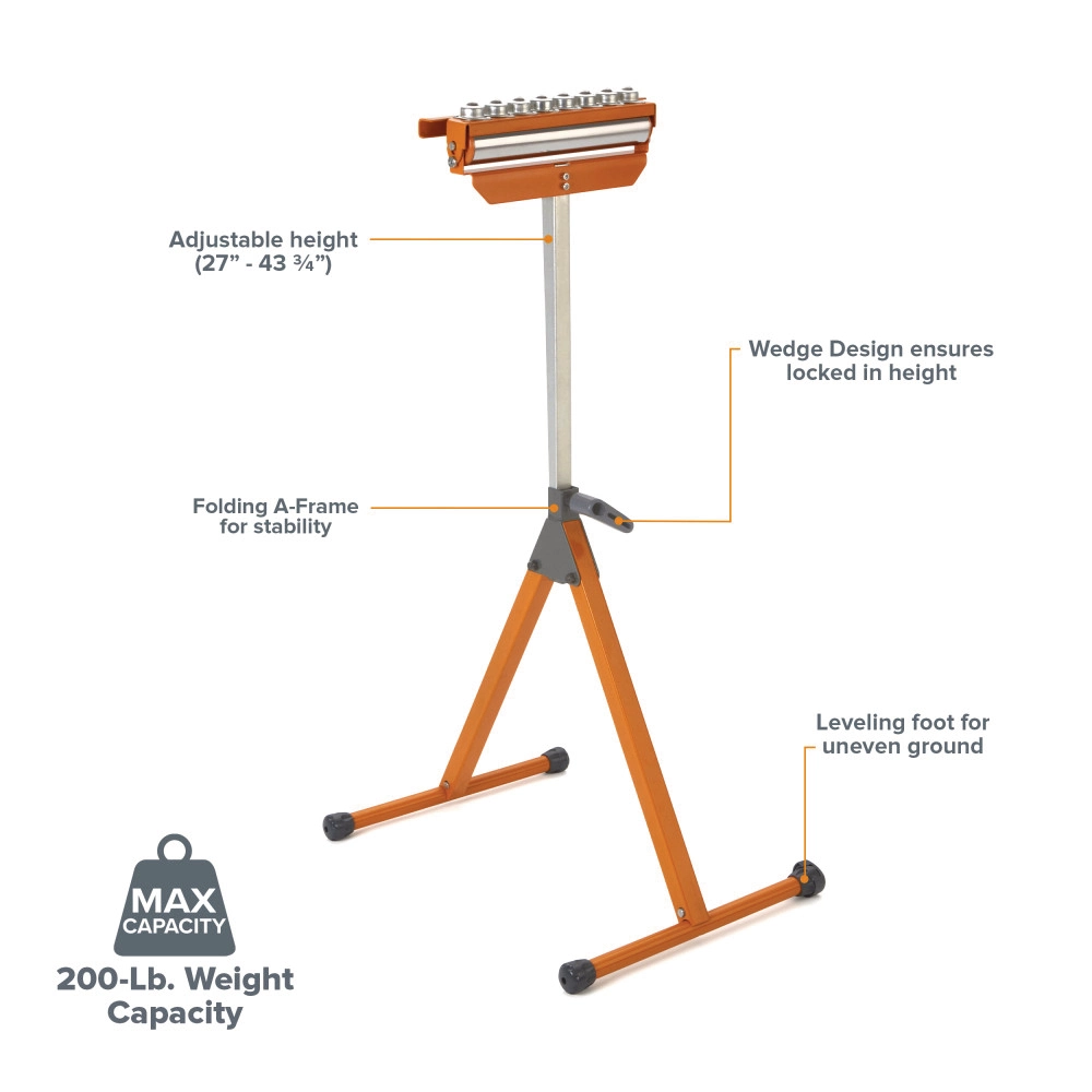 BORA A-frame Pedestal Roller Stand | PM-5093