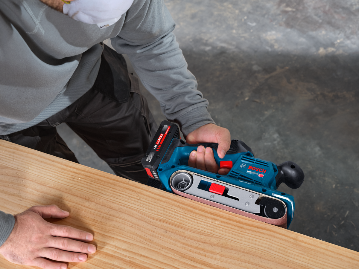 Bosch Professional Cordless Belt Sander GBS 18V-75 06012C2080 - Power Tool Services