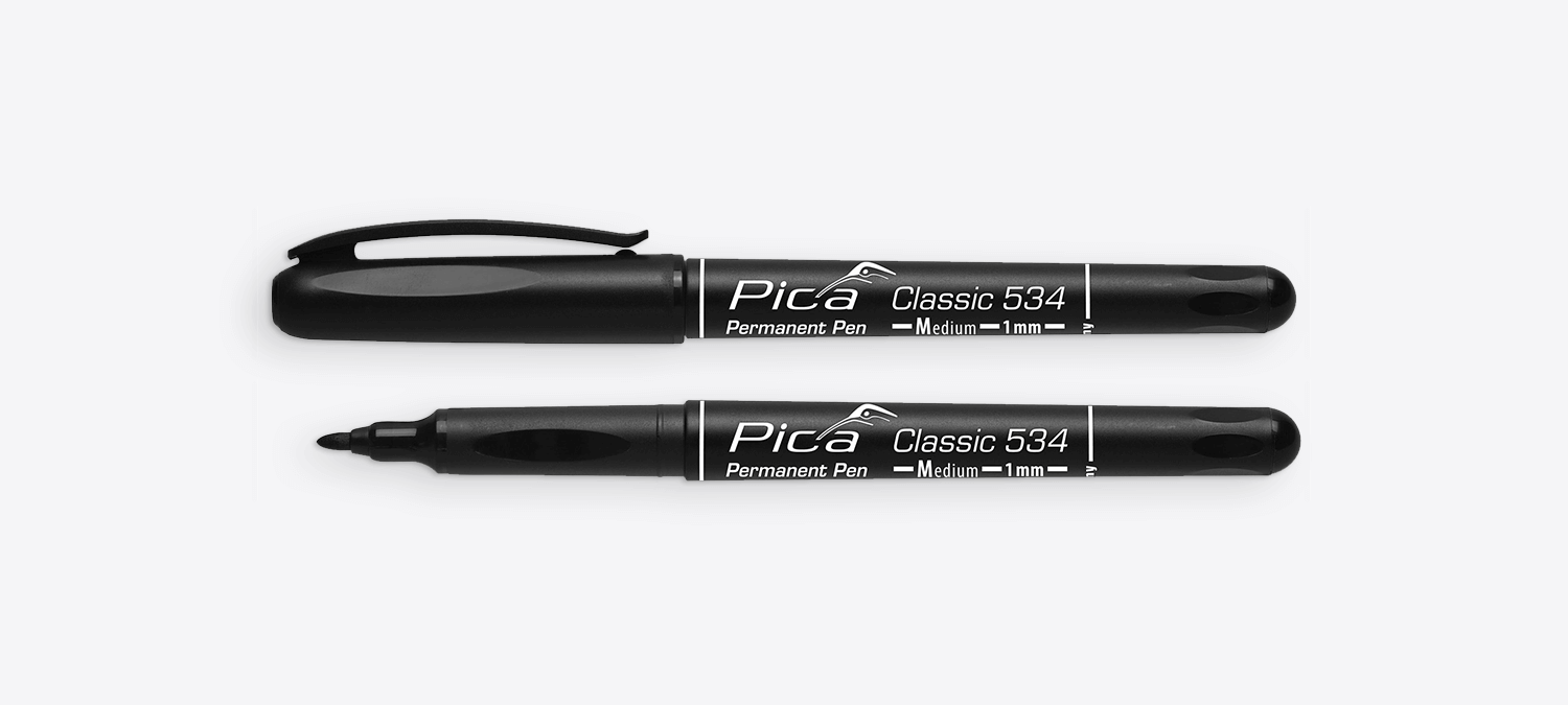 Pica Permanent Pen Marker set in 4 colors