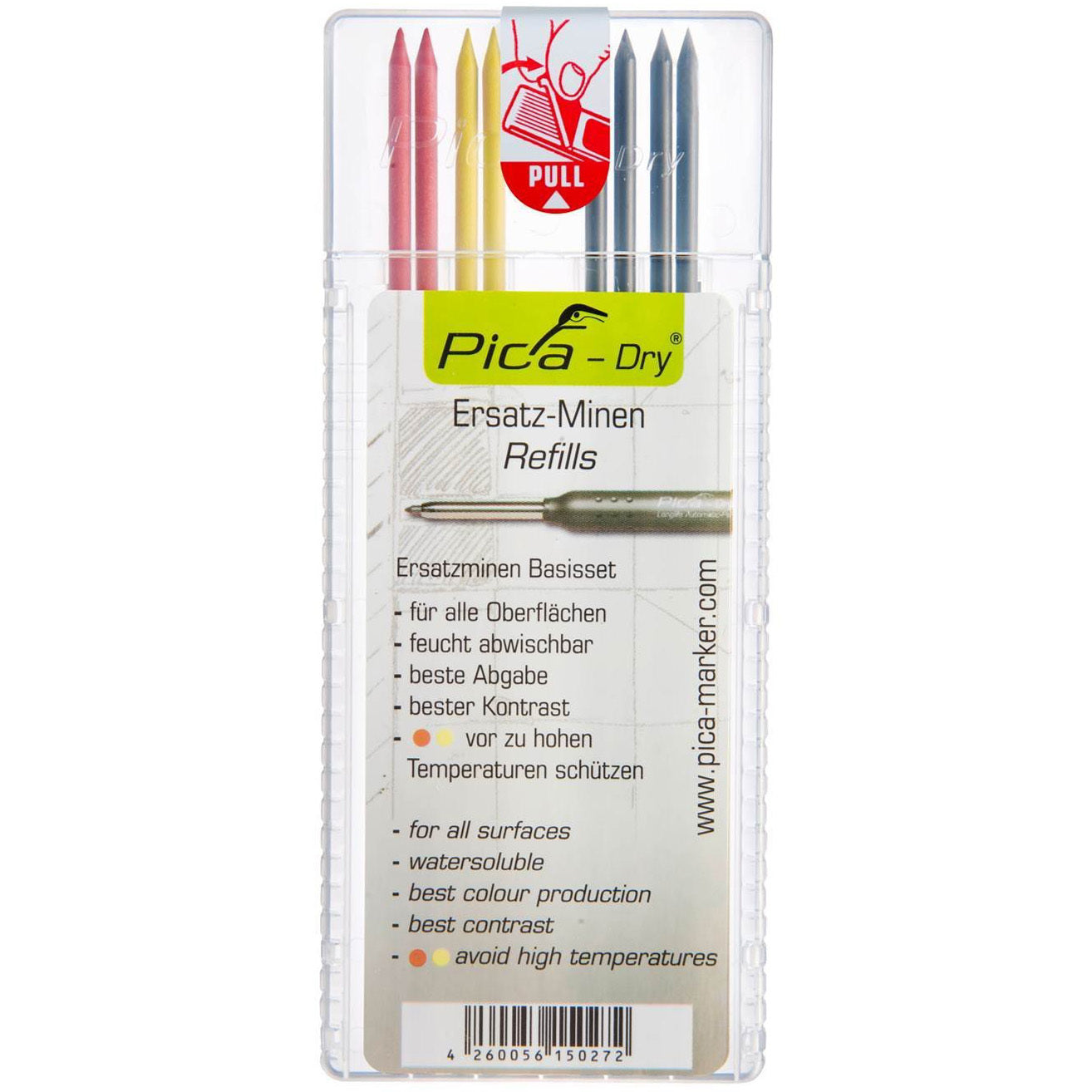 Buy Pica Dry Refills Red, Yellow Graphite 4020 from Power Tool Services - Image 1 | Best Price