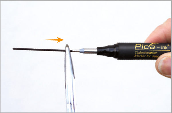 Pica Ink Deep Hole Marker PICA150/40 Red Power Tool Services