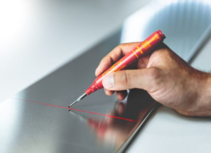 Pica Ink Deep Hole Marker PICA150/40 Red Power Tool Services