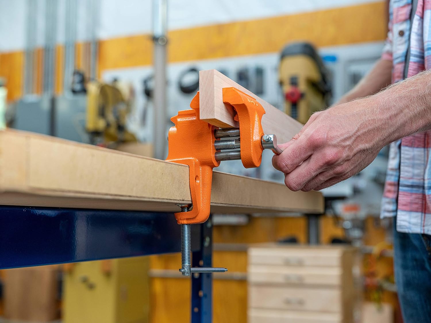 Buy Pony 2 1/2 63mm Light-Duty Clamp-On Vise AC13025 from Power Tool Services - Image 8 | Best Price