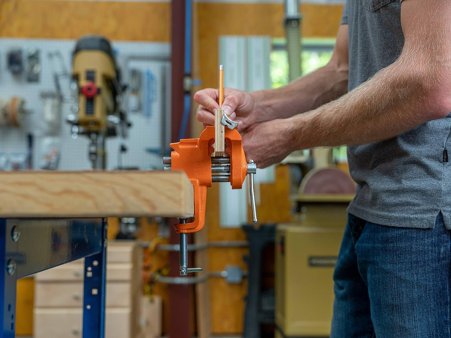 Buy Pony 2 1/2 63mm Light-Duty Clamp-On Vise AC13025 from Power Tool Services - Image 7 | Best Price