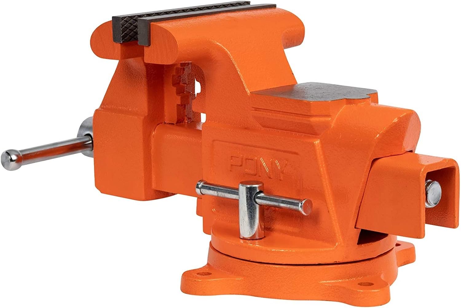 Buy Pony 4' Heavy-Duty Workshop Bench Vise Swivel Base from Power Tool Services - Image 2 | Best Price