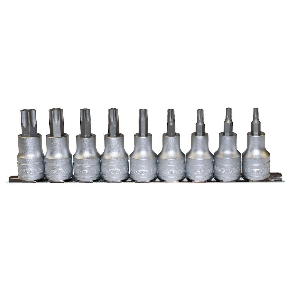 Buy Teng Tools 9PC 1/2" Drive Tpx Bit Socket Set from Power Tool Services - Image 1 | Best Price