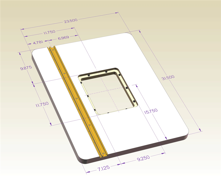 Buy Incra 609mm X 812mm Center Mount Router Table Top from Power Tool Services - Image 6 | Best Price