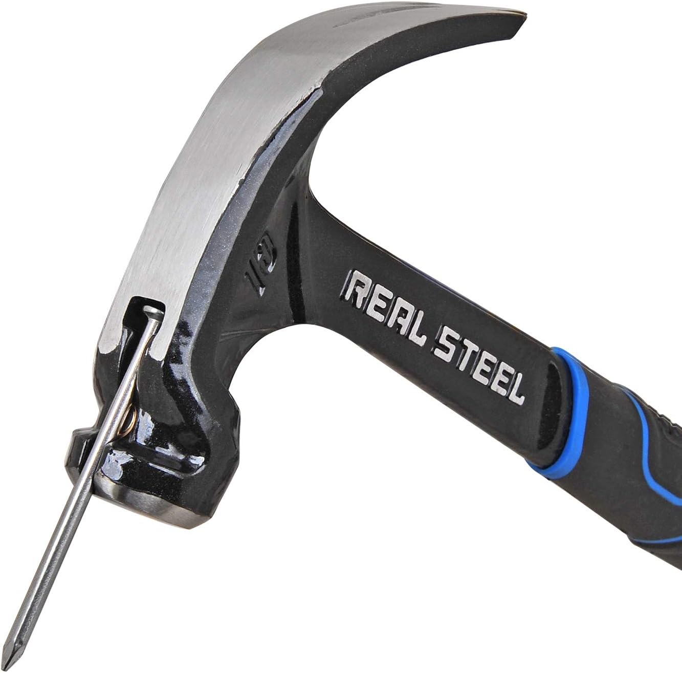 Real Steel Hammer Claw Curved 425g 15oz All Steel Handle Real Steel RSH0516 Power Tool Services