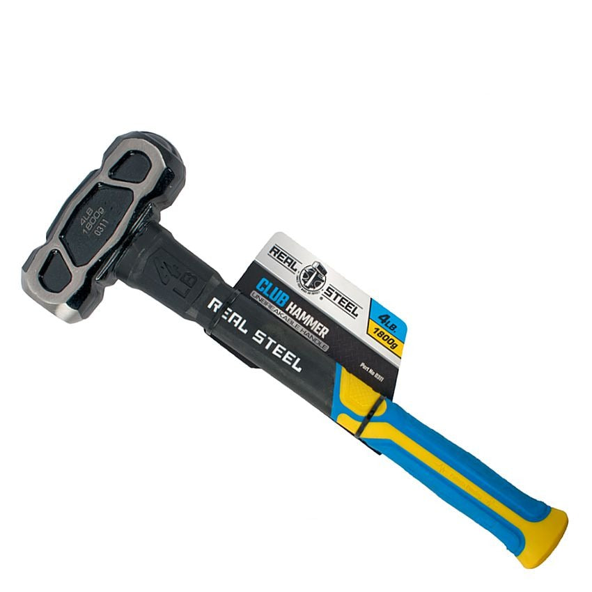 Real Steel Hammer Club Unbreakable 1.8kg 4lb Graph. Handle RSH0311 Power Tool Services