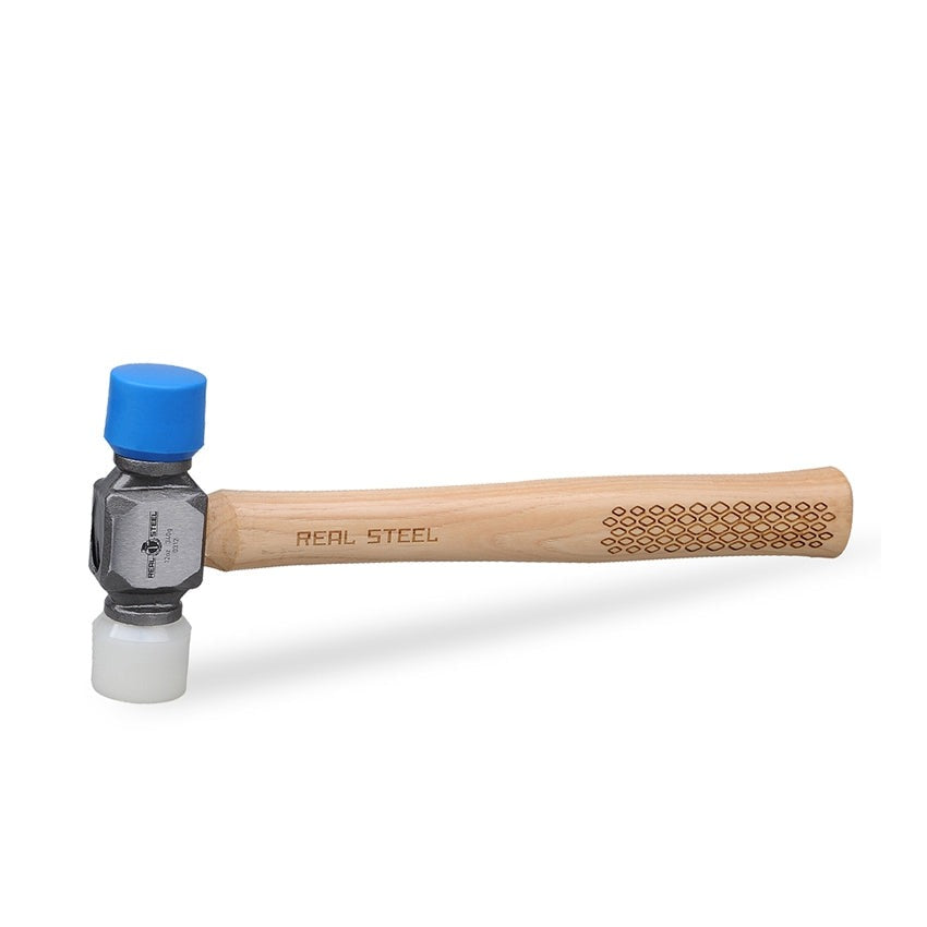 Real Steel Hammer Mallet D/head 350g 12oz Hick. Wood Handle RSH0312 Power Tool Services