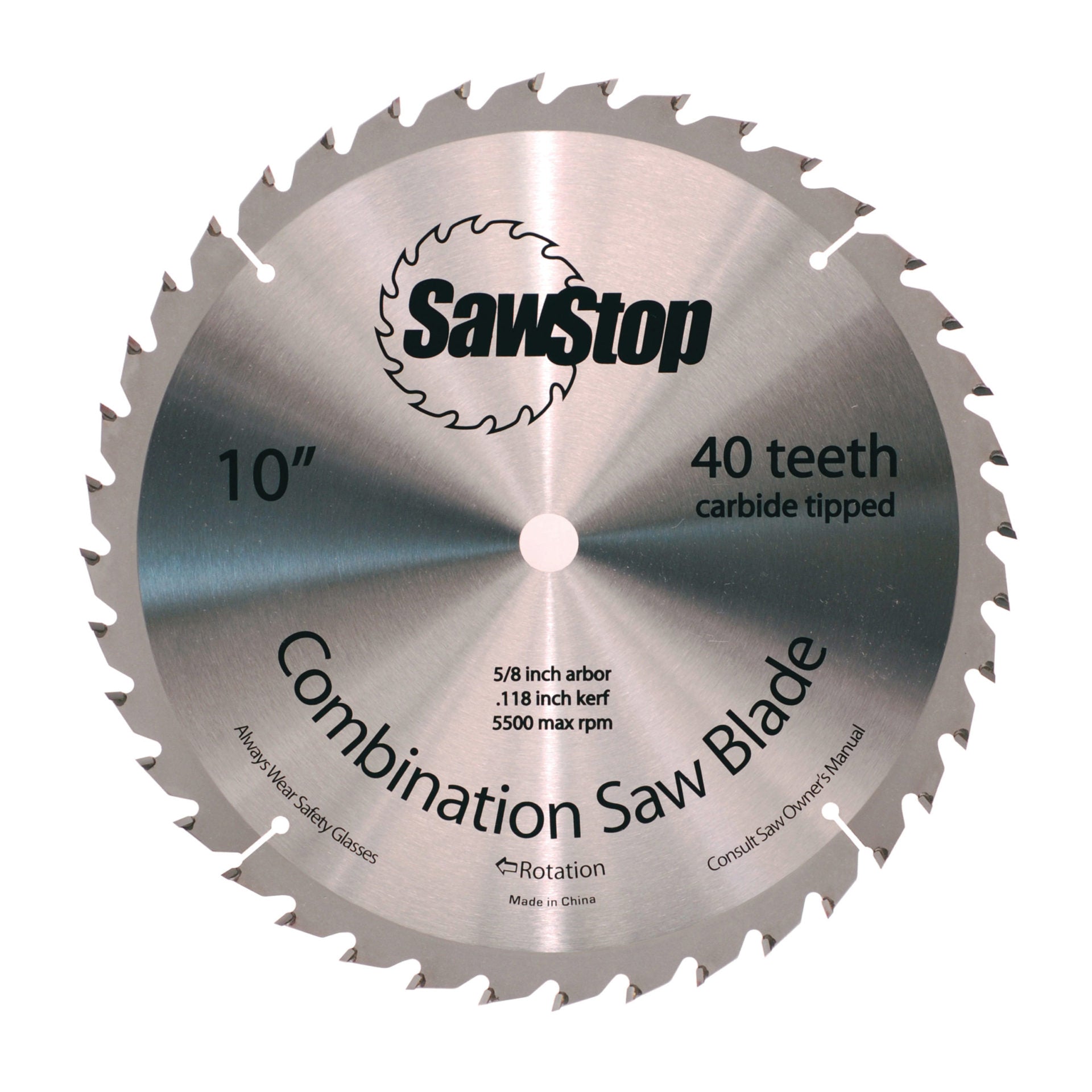 Buy Sawstop 10" 40 Tooth Blade CNS-07-148 from Power Tool Services - Image 1 | Best Price
