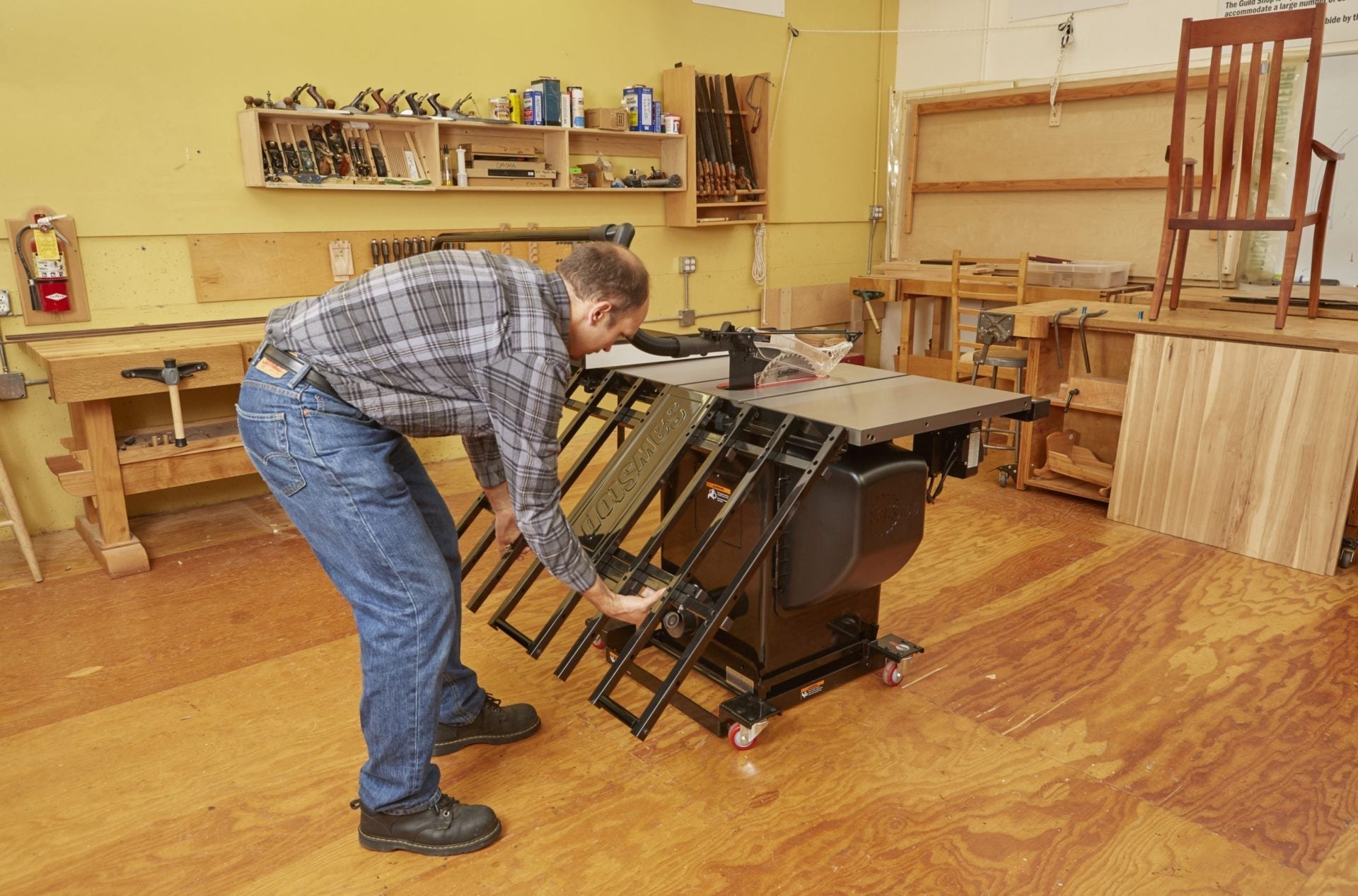 Buy Sawstop Folding Outfeed Table TSA-FOT from Power Tool Services - Image 3 | Best Price