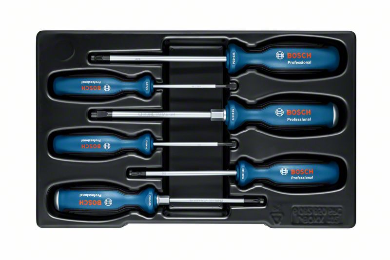 Bosch Professional Screwdriver Set 6pc SL/PH/PZ/TX 1600A02CV3 1 - Power Tool Services