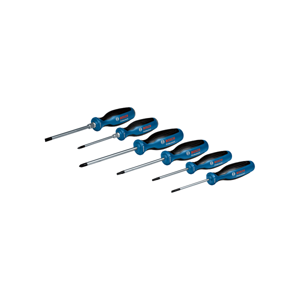 Bosch Professional Screwdriver Set 6pc SL/PH/PZ/TX 1600A02CV3 4 - Power Tool Services
