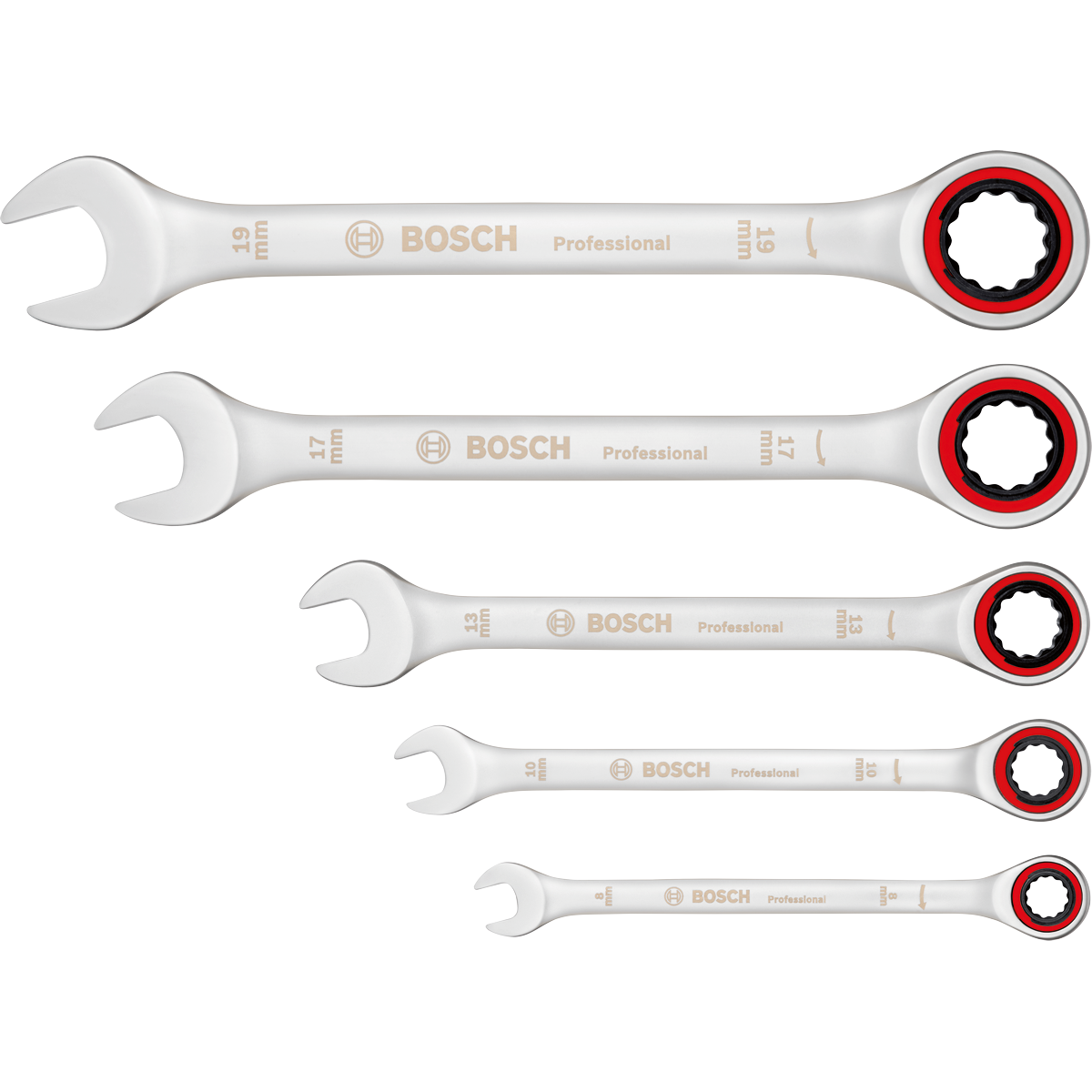 Bosch Ratchet Spanner Set 5pc 1600A02Z3D 4 - Power Tool Services