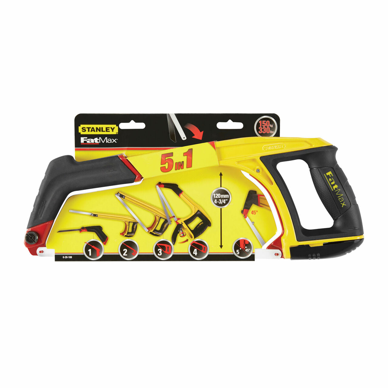 Buy Stanley FatMax 5in1 Hacksaw 300mm | 0-20-108 from Power Tool Services - Image 1 | Best Price