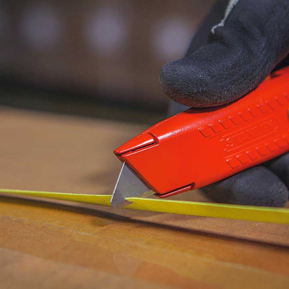 Buy Stanley Spring Loaded Retractable Red Safety Knife 10-189C from Power Tool Services - Image 4 | Best Price