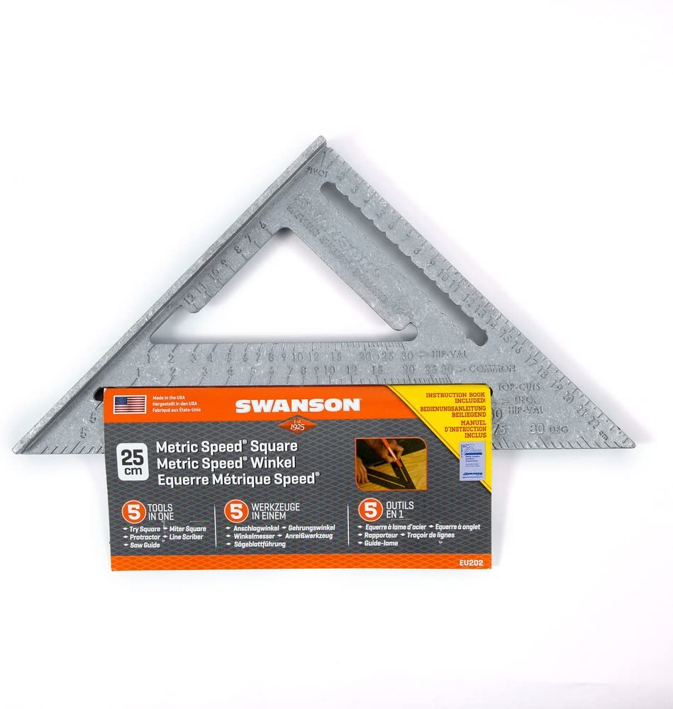 Buy Swanson 25cm Metric Speed Square EU202 from Power Tool Services - Image 1 | Best Price