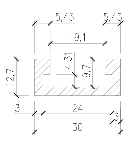 Buy T-Track Mitre Bar 1.2m from Power Tool Services - Image 2 | Best Price
