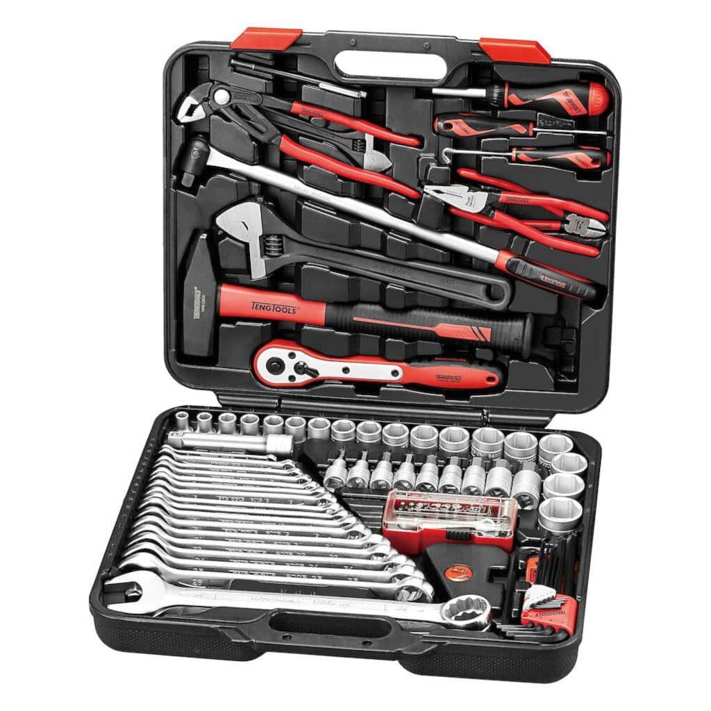 Buy Teng Tools 105PC Heavy Duty Tool Set with Engineers Hammer from Power Tool Services - Image 1 | Best Price