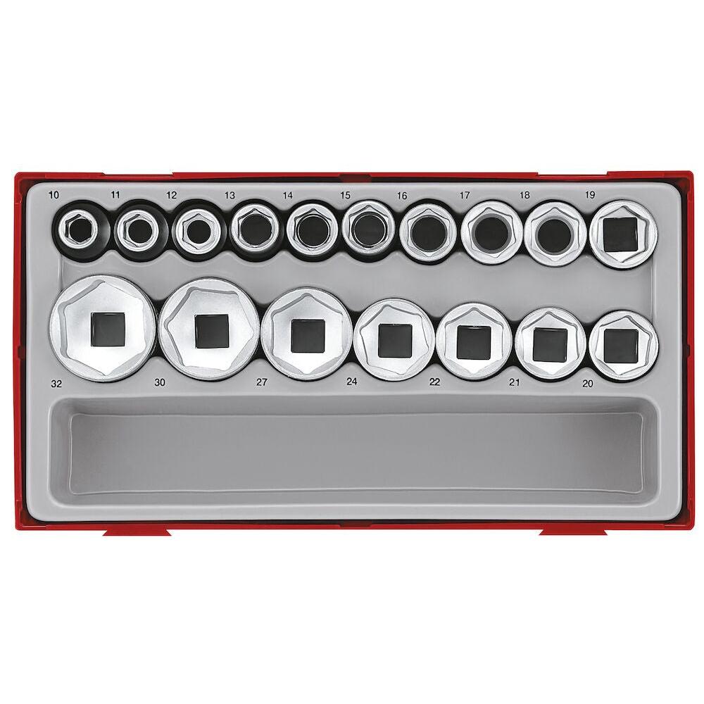 Buy Teng Tools 1/2 inch Drive Socket Set (6 Point) from Power Tool Services - Image 1 | Best Price
