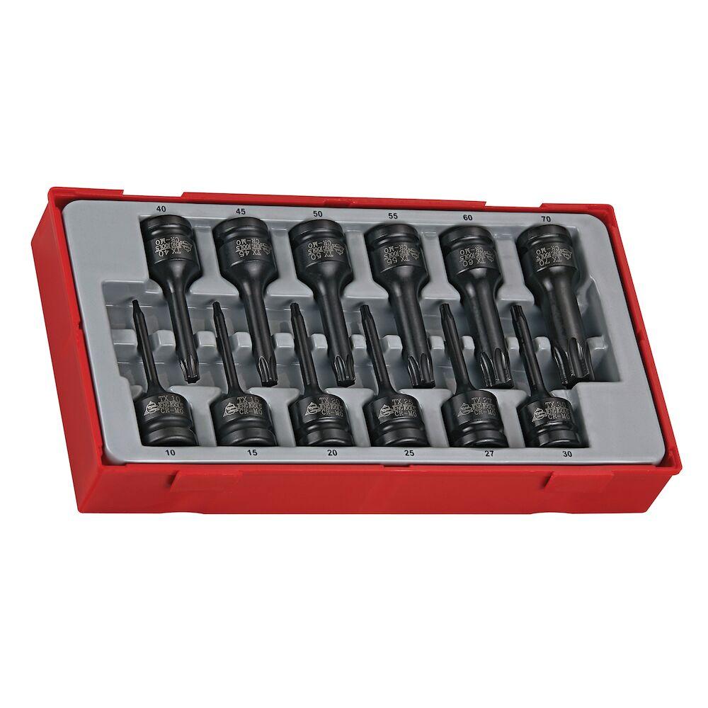 Buy Teng Tools 12PC 1/2'' Drive TX Impact Socket Set from Power Tool Services - Image 1 | Best Price