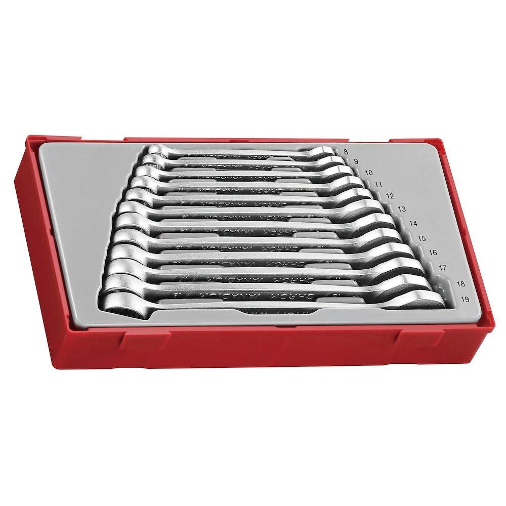 Buy Teng Tools 12PC Anti Slip Metric Combination Spanner Set - Tool Tray from Power Tool Services - Image 1 | Best Price