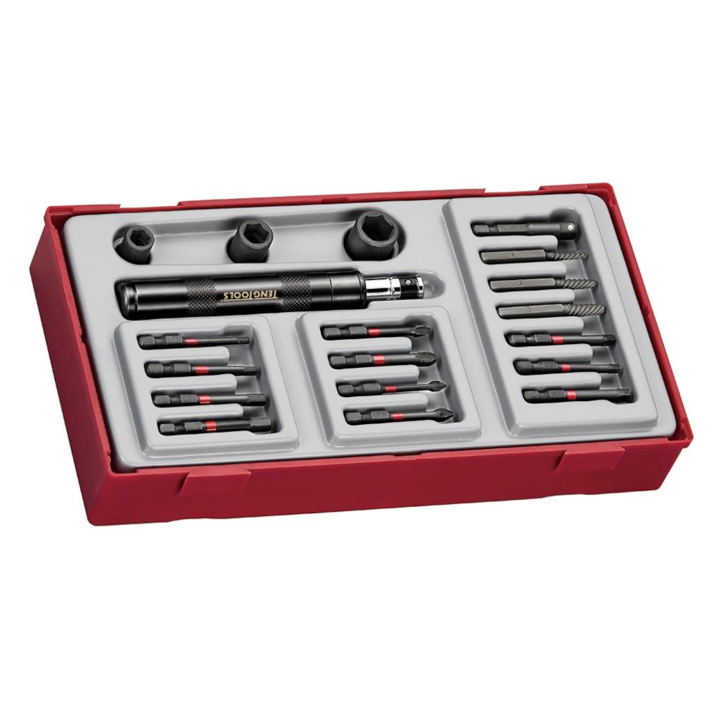 Buy Teng Tools 19PC 1/4'' Impact Driver Set from Power Tool Services - Image 1 | Best Price