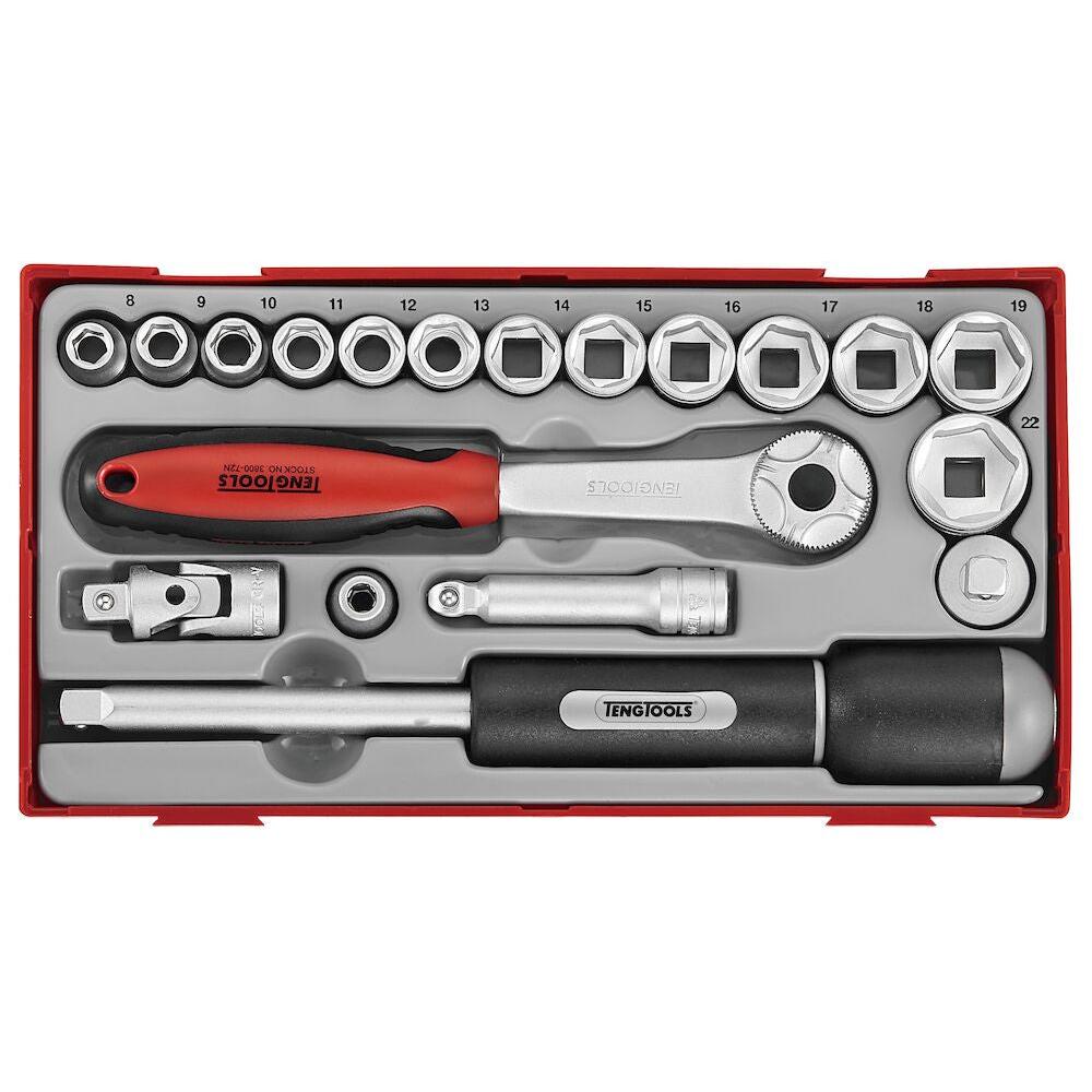 Buy Teng Tools 19PC 3/8'' Drive Socket Tray from Power Tool Services - Image 1 | Best Price