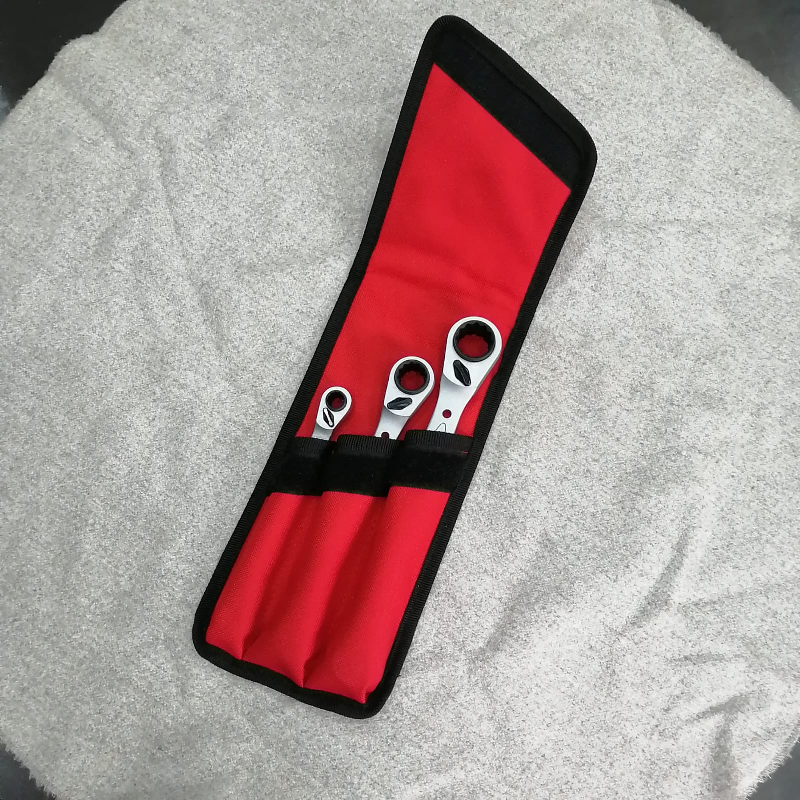 Buy Teng Tools 3PC Multidrive Ratchet Ring Spanner Set, in Canvas Pouch from Power Tool Services - Image 2 | Best Price