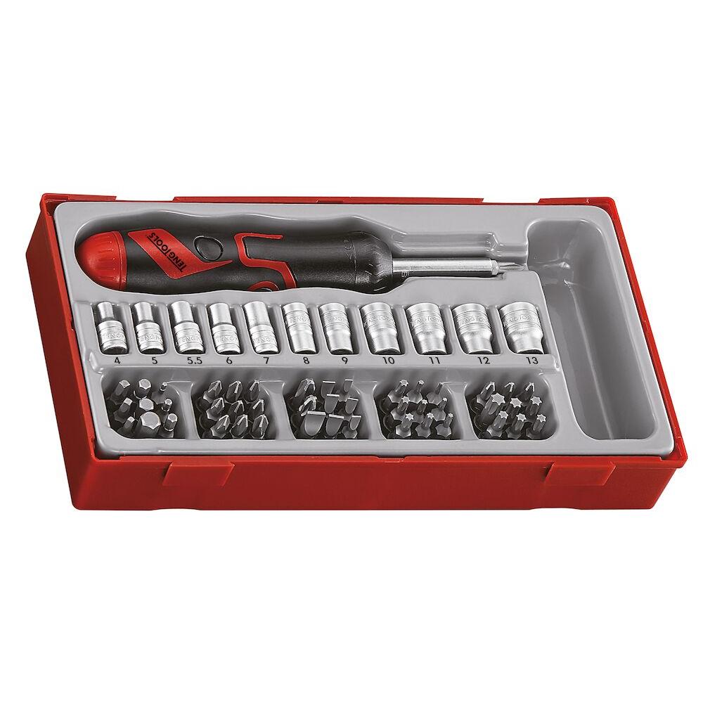 Buy Teng Tools 64PC Angled Ratcheting Screwdriver Set from Power Tool Services - Image 1 | Best Price