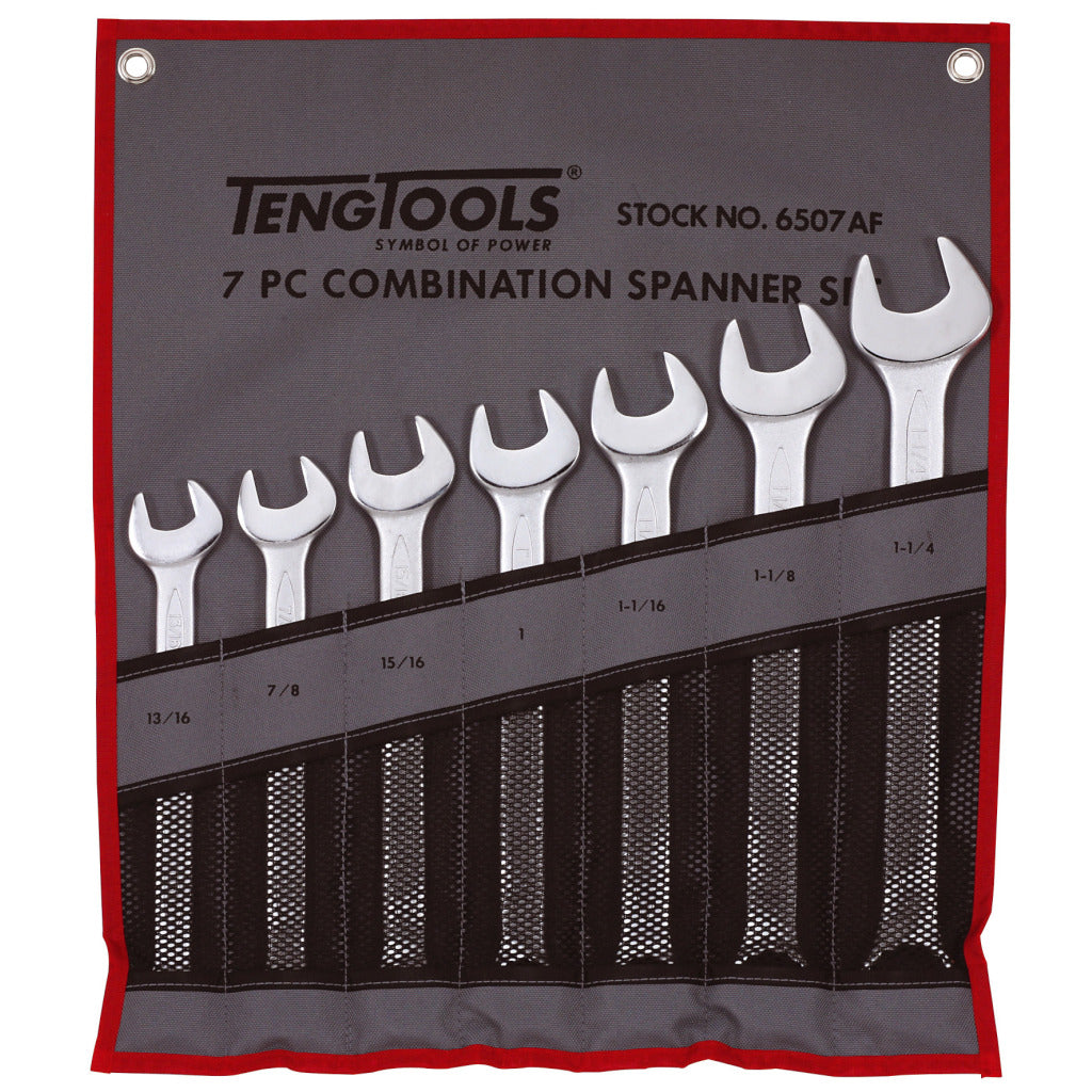 Buy Teng Tools 7PC Combination Spanner Set from Power Tool Services - Image 1 | Best Price
