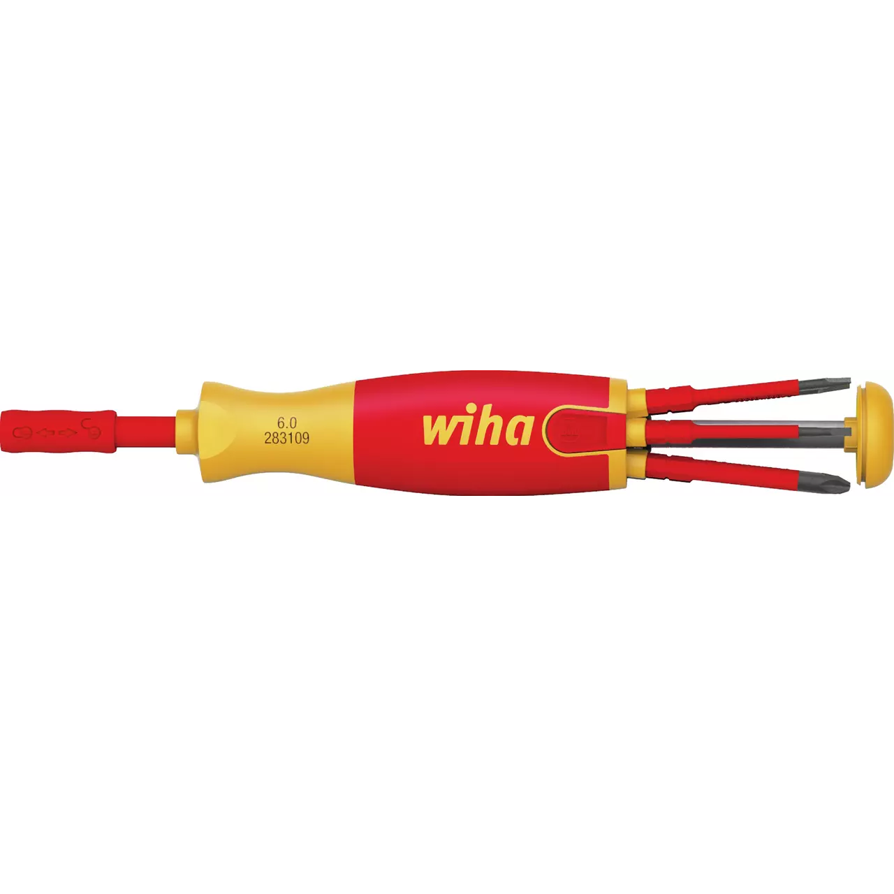 Wiha Screwdriver with bit magazine LiftUp VDE 38613