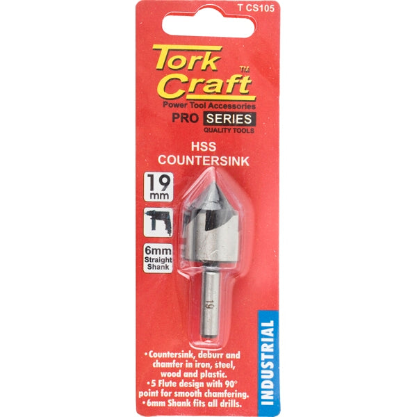 Buy Tork Craft HSS Countersink Bit ( Select Size ) from Power Tool Services - Image 1 | Best Price