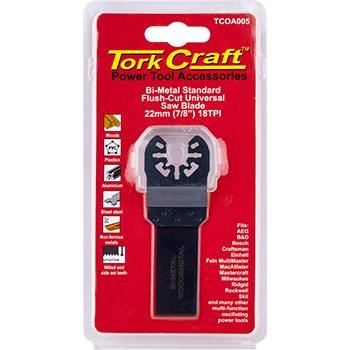 Buy Tork Craft Quick Change Flush Cut Metal Saw Blade 22Mm(7/8')18Tpi from Power Tool Services - Image 1 | Best Price