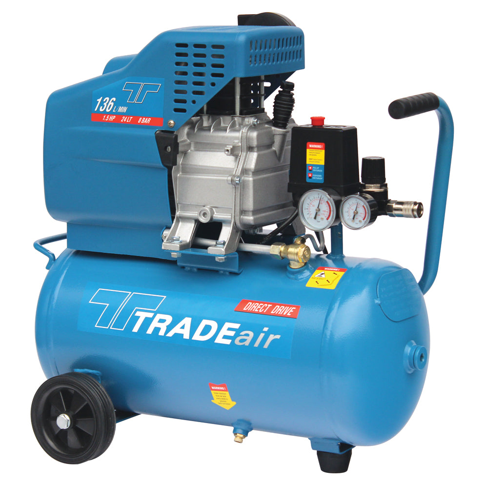 TradeAir Direct Drive Compressor 24Lt 1.5Hp
