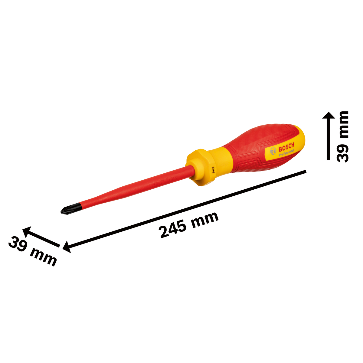 Bosch VDE Screwdriver PH2x125 1600A02NB9 2 - Power Tool Services
