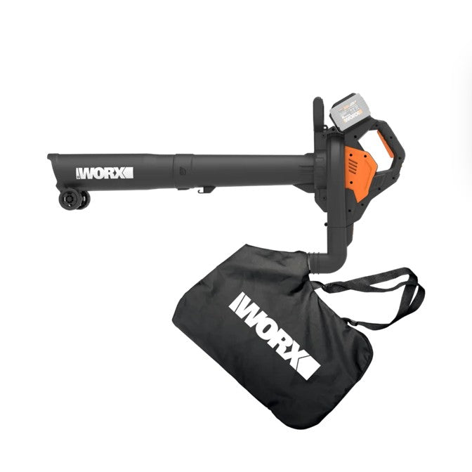 Worx Cordless Brushless Leaf Blower & Vacuum With Collection Bag 40V 1 - Power Tool Services