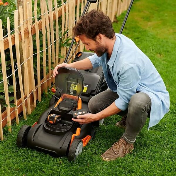 Buy Worx Cordless Lawn Mower 34cm 40V KIT from Power Tool Services - Image 6 | Best Price