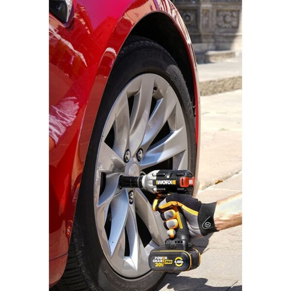 Buy Worx NITRO Impact Wrench Cordless 1/2″Brushless 300NM 20V | Tool Only from Power Tool Services - Image 4 | Best Price