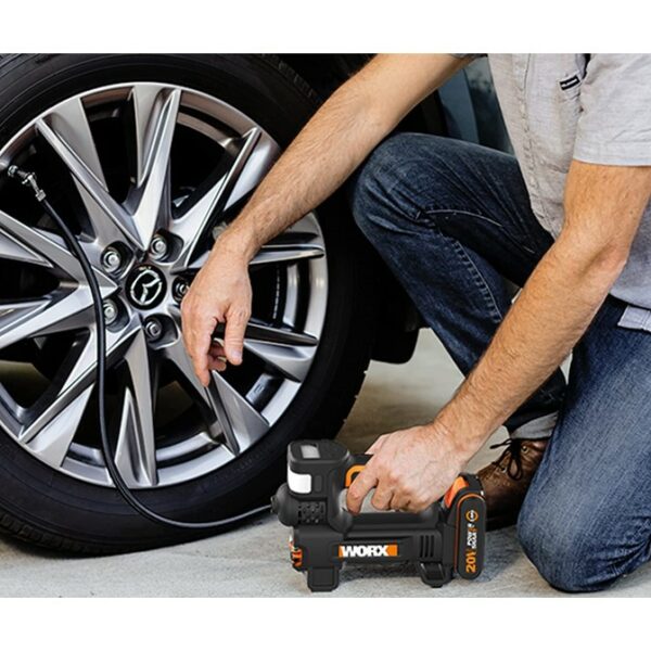 Buy Worx Portable Air Pump Inflator Cordless 4-In-1 20V | Tool Only from Power Tool Services - Image 5 | Best Price